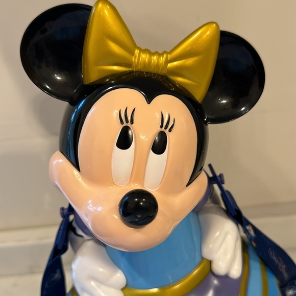 Disney World 50th Anniversary Mickey Mouse Popcorn Bucket Minnie Sipper Set - Picture 13 of 17